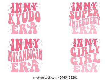 In My Kyudo Era, In My Superintendent Era, In My Mozambican Era, In My Girly Girl Era retro T-shirt