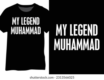 My legend Muhammad, Islamic word design
