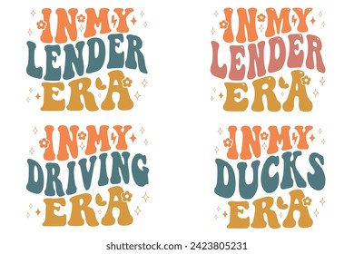 In My Lender Era, In My Driving Era, In My Ducks Era retro T-shirt