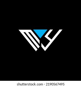 MY letter logo creative design with vector graphic, MY simple and modern logo.