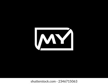 MY letter logo design and company logo