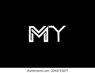 MY letter logo design and company logo