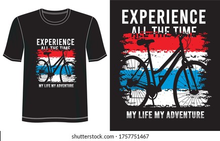 my life my adventure design for print t shirt 