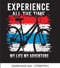 my life my adventure typography for print t shirt 