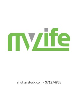my life logo vector. logotype. - Shutterstock ID 371274985