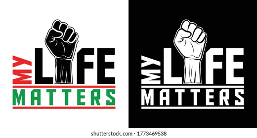 My Life Matters Printable Vector Illustration