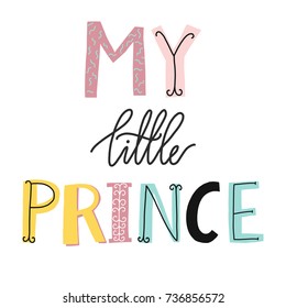 My little prince lettering