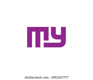 MY logo design vector template