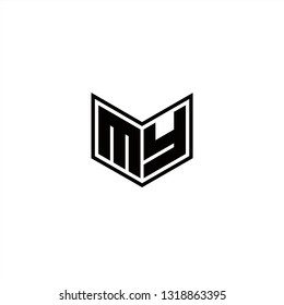 MY Logo Letters initial Designs Template