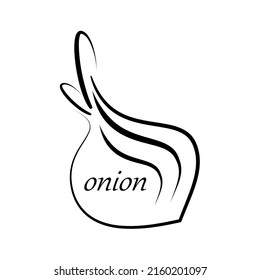 My logo onion. Isolated on white background