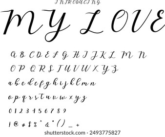 My Love Font offers a beautiful and whimsical typeface ideal for wedding invitations, greeting cards, and romantic projects. Infuse your designs with elegance and heartfelt charm.
