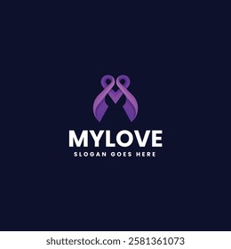 My Love Gradient Colorful Logo