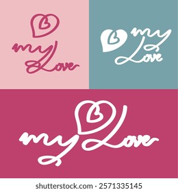 my love heart logo design inspiration