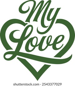 my love illustration vector style
