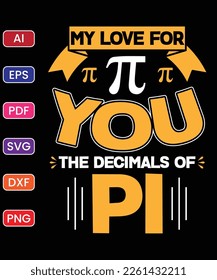 MY LOVE FOR YOU THE DECIMALS OF PI