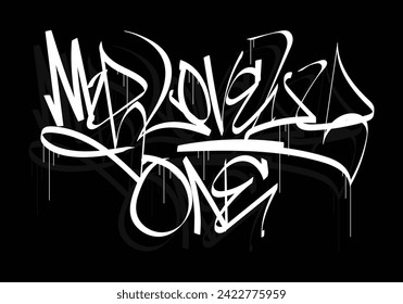 MY LOVELY ONE graffiti tag style