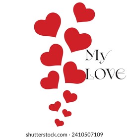 my love,Valentine's Day logo, Happy Valentine's Day, love vector, love,happy valentines day logo, love heart, Abstract Happy Happy Valentine's Day, love vector logo design,