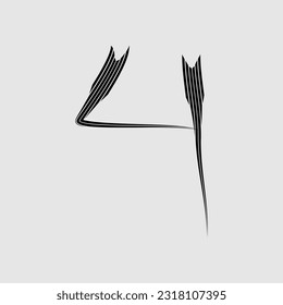 Mein fertiges Vektorgrafik-Zahlendesign