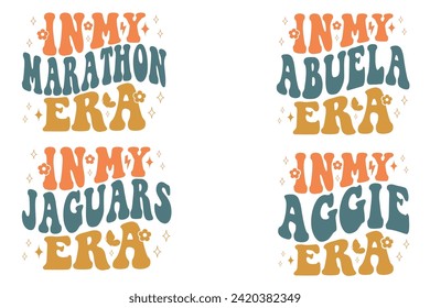 In My Marathon Era, In My Abuela Era, In My Jaguars Era, In My Aggie Era Retro T-shirt