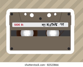 my mixtape mc tape - illustration