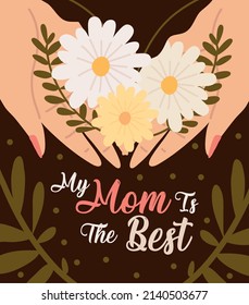 my mom is the best card style