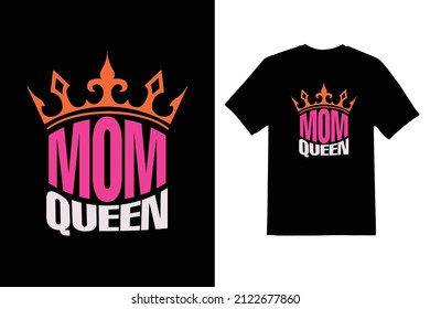 mi mamá es diseño de camisetas vectorial de tipo queen 