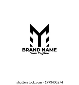 MY Monogram logo design, this logo is perfect for any industry.