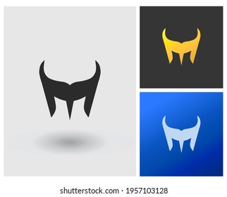 MY MT logo vector clean modern in gradient simple for apps template