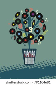 My music.Abstract song tree