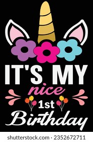 
It's My Nice Birthday eps cut file for cutting machine