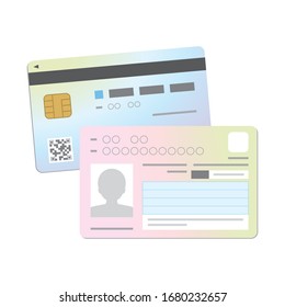 My number card vector illustration