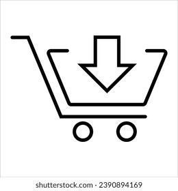 my orders, E-Commerce line web icon. Outline icon. Vector illustration