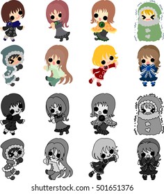 My original icons of stylish girls