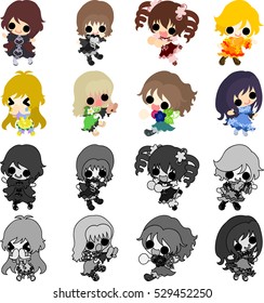 My original icons of stylish girls