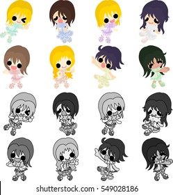 My original icons of stylish girls