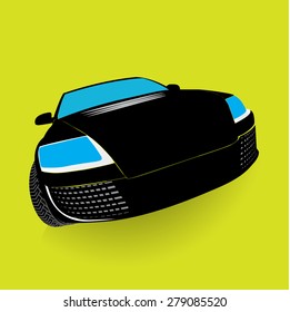 My own vector car design. Eps 10 illustration.