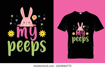 Meine Pfeffer, Ostertag spezielles T-Shirt-Design, sonniges Sondertypografie-T-Shirt-Design, Frohe Ostern-Tag