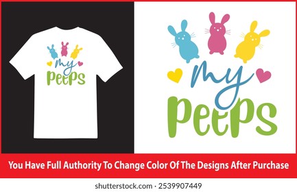 My peeps spring tshirt design , Cut Files , Hello vector designs - Sweet Quote idea | Winter Saying - Season Clipart , Welcome Spring design