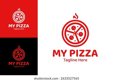 My Pizza Logo Design Delicious Pizza Logo for Restaurant Branding