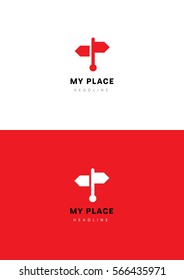 My place logo template.