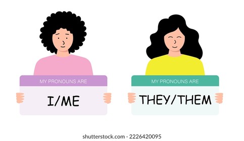 My pronoun I, Me, They and Them. For English studing