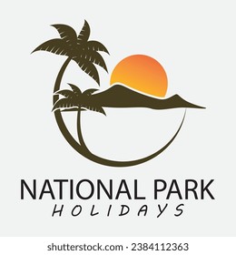 Mi plantilla de icono de diseño vectorial del logotipo de Real Holiday