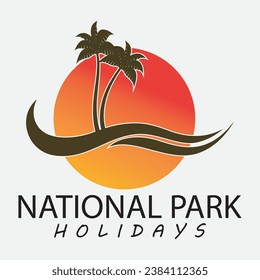 My Real Holiday logo vector design icon template