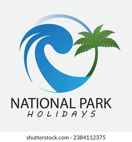 My Real Holiday logo vector design icon template
