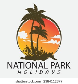 My Real Holiday logo vector design icon template