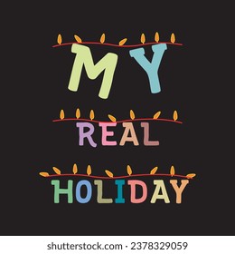 My real holiday vector colorful background design with adobe illustrator