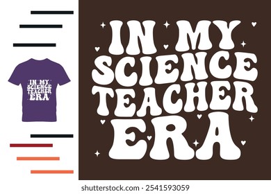 No meu design de camisetas da era do professor de ciências