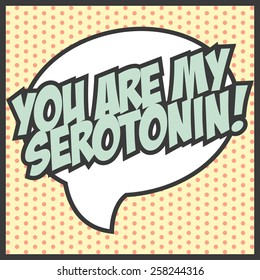 my serotonin background, illustration in vector format