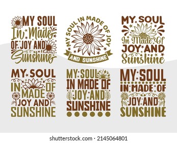 My Soul In Made Printable Vector Illustration