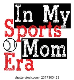 In meiner Sports Mama Era Typografie Design.